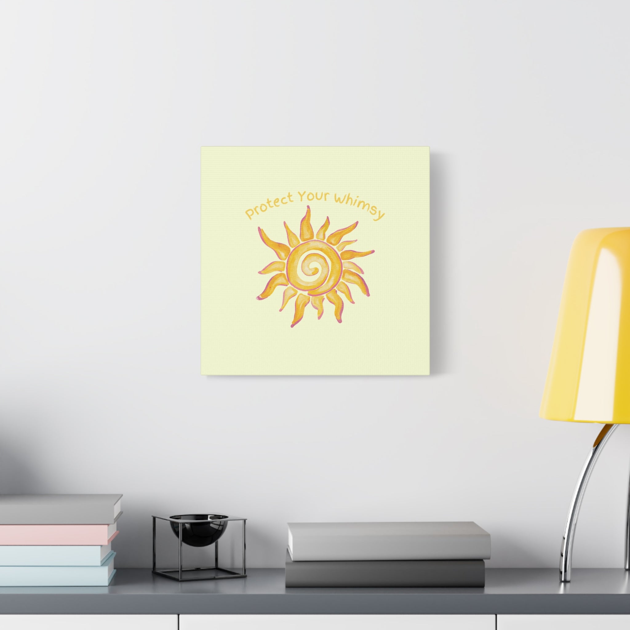 Protect Your Whimsy - Sun Canvas Wall Art