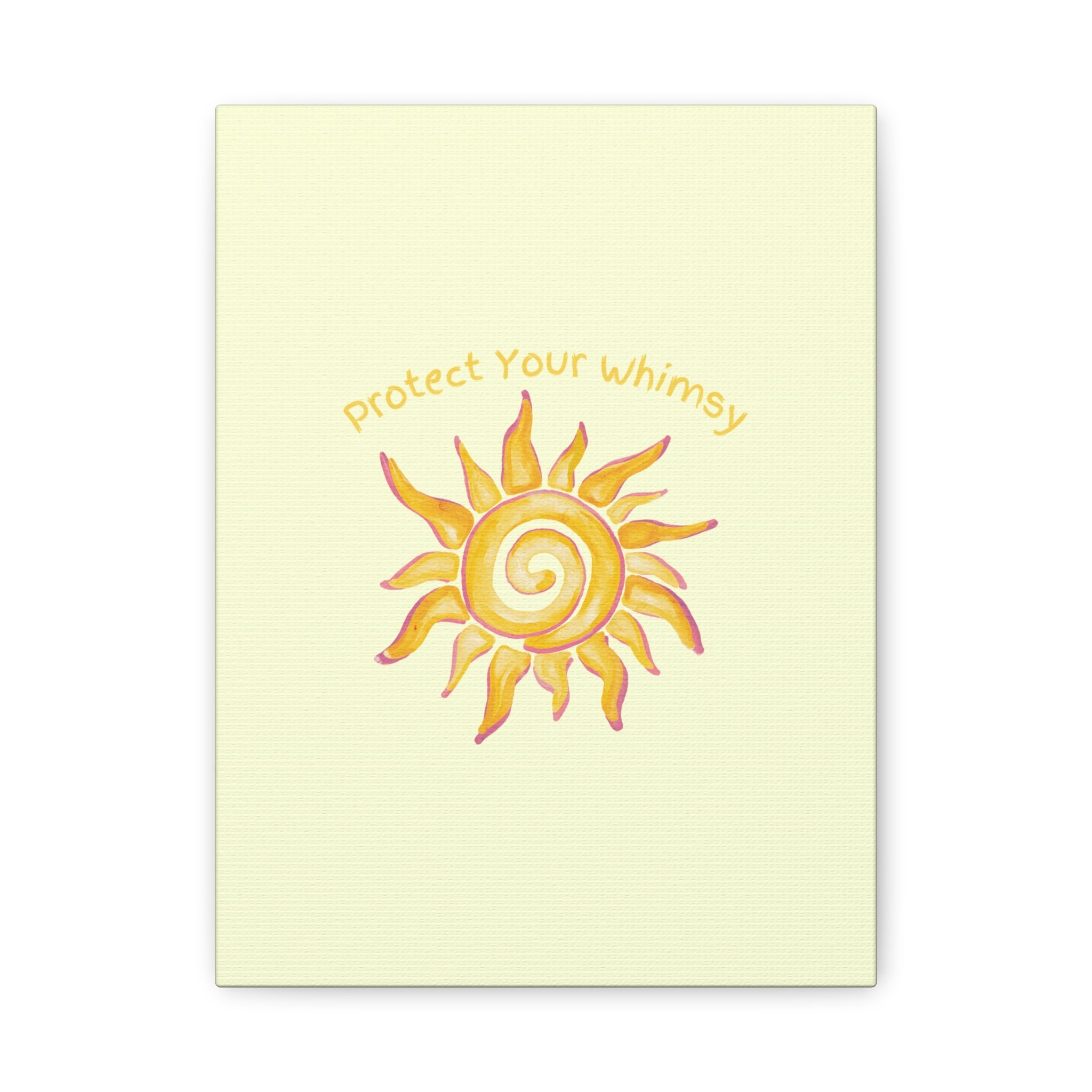 Protect Your Whimsy - Sun Canvas Wall Art