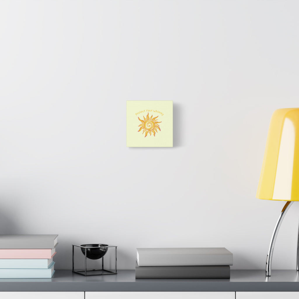 Protect Your Whimsy - Sun Canvas Wall Art