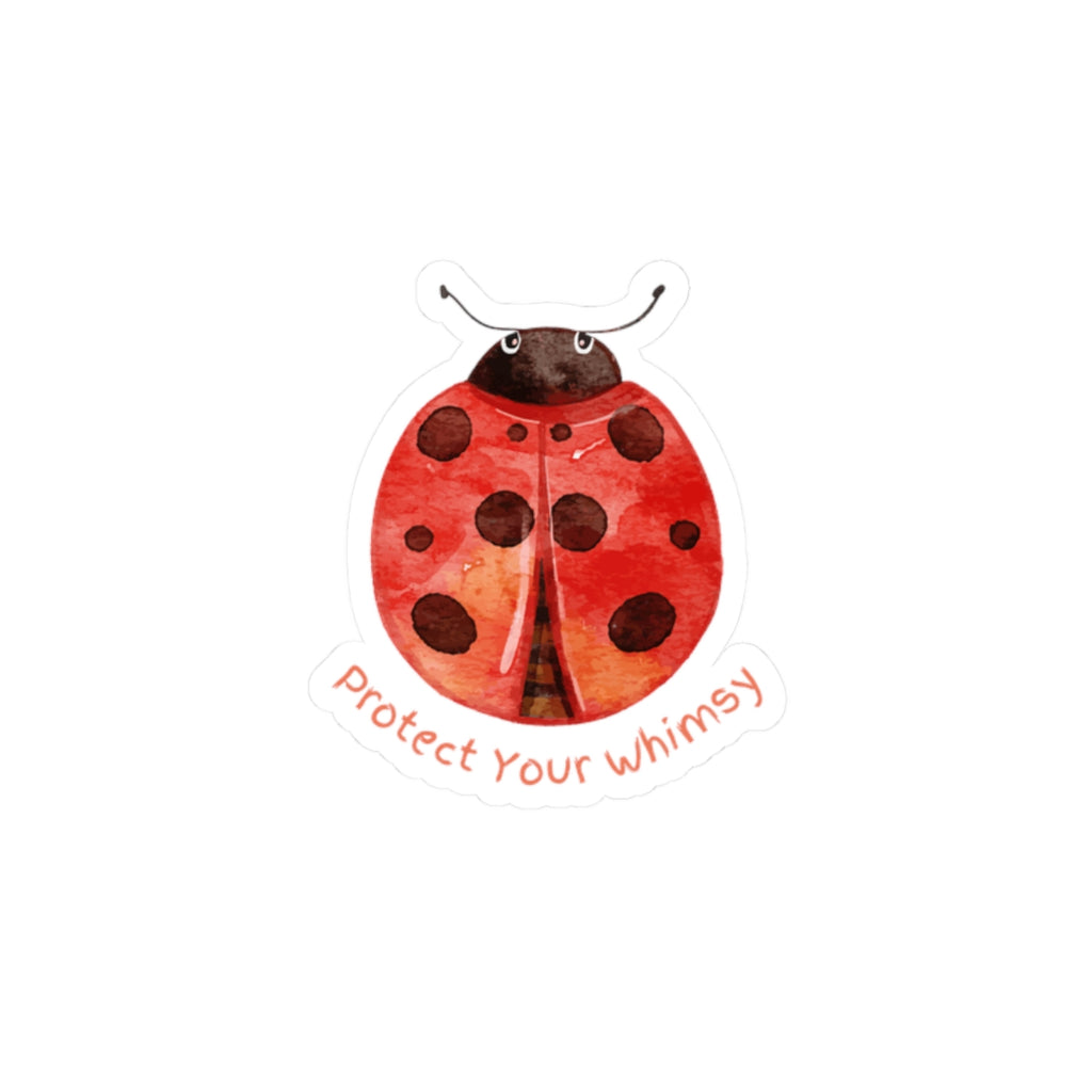 Protect Your Whimsy Ladybug Sticker - Waterproof