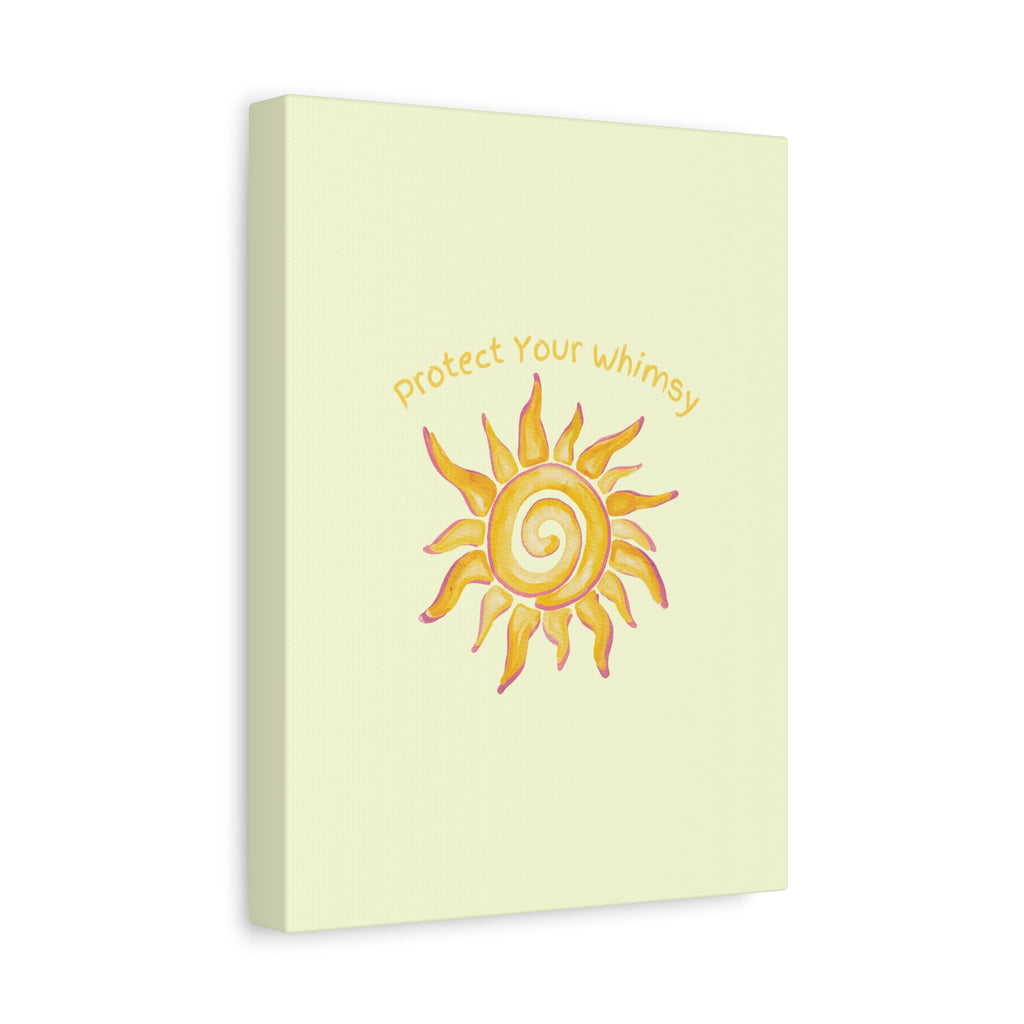 Protect Your Whimsy - Sun Canvas Wall Art