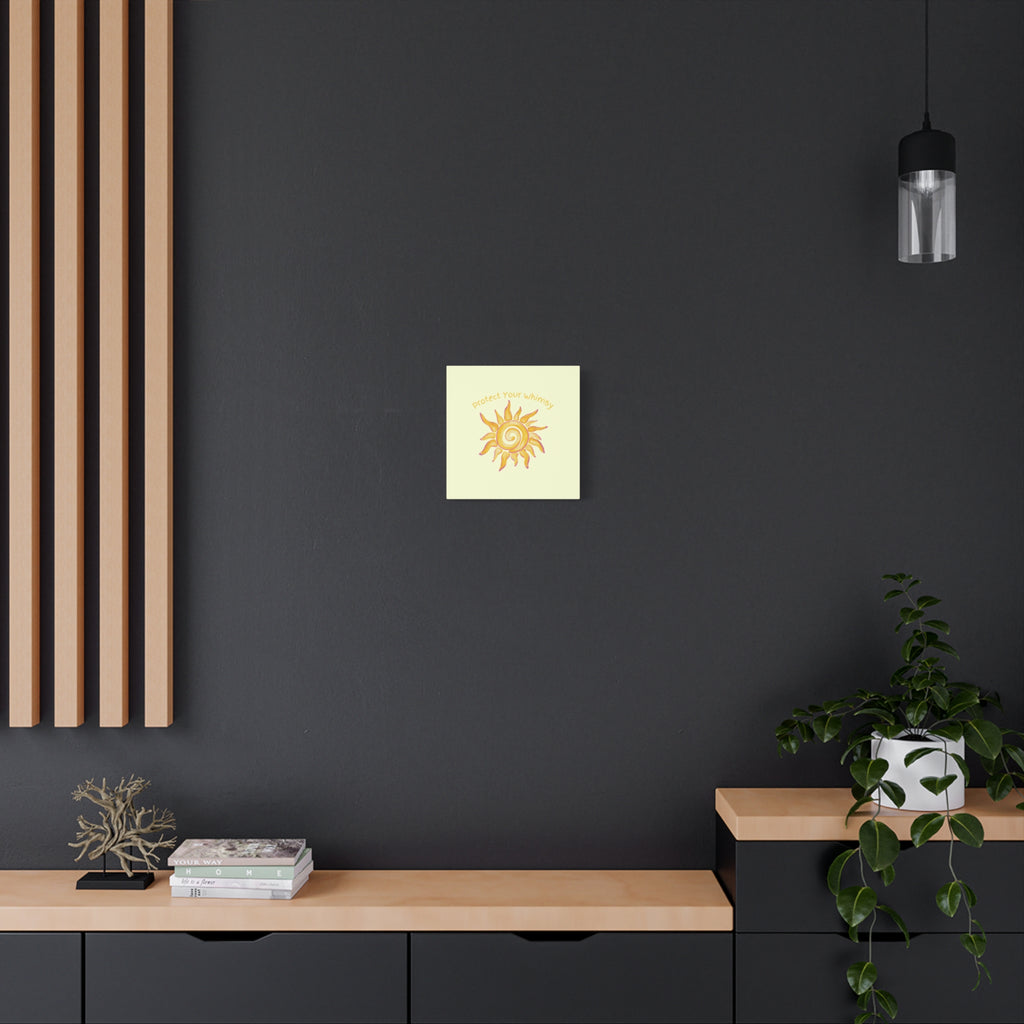 Protect Your Whimsy - Sun Canvas Wall Art
