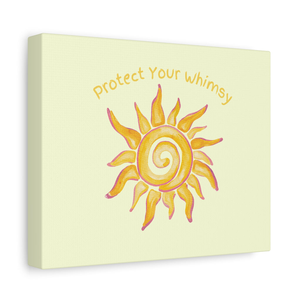 Protect Your Whimsy - Sun Canvas Wall Art