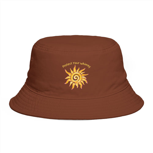 Bucket Hat — "Protect Your Whimsy" Embroidered Sun