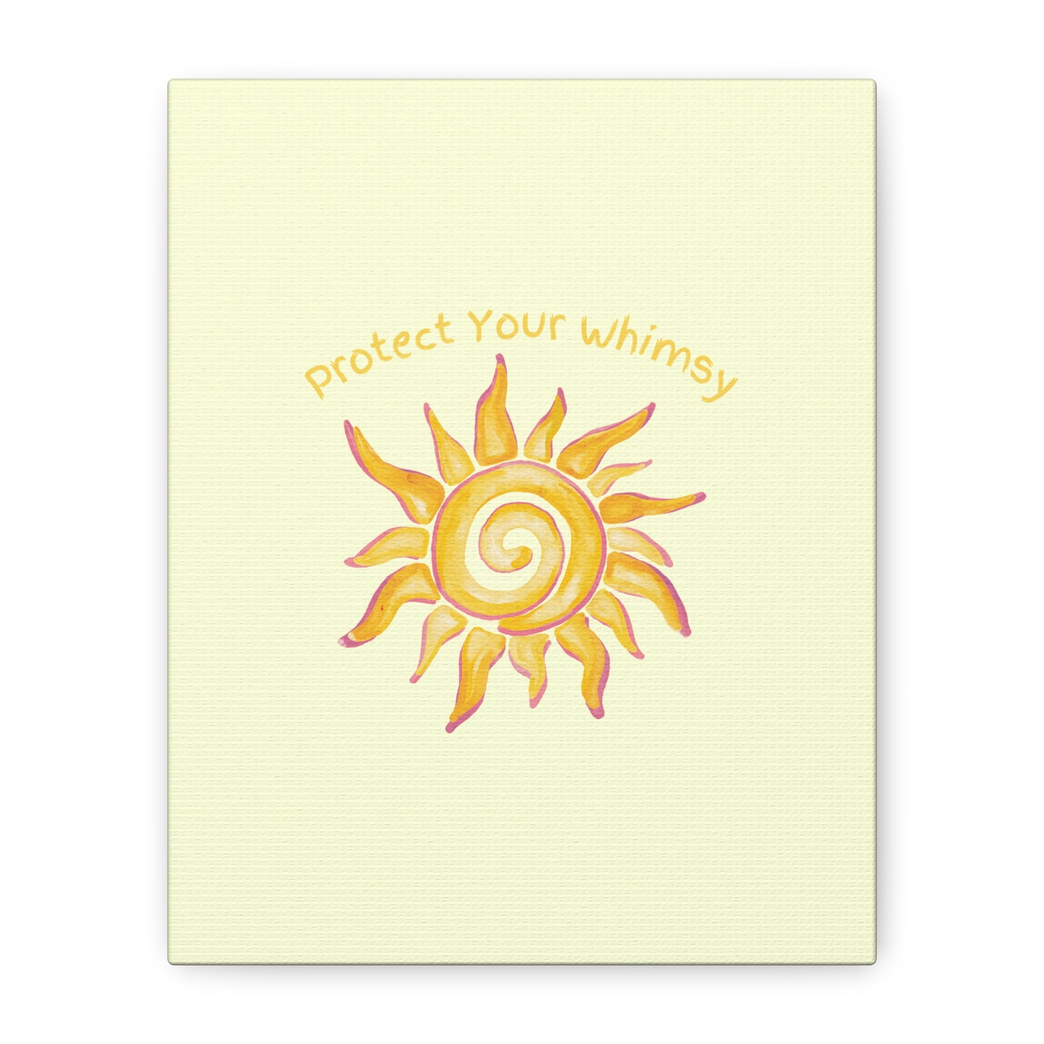 Protect Your Whimsy - Sun Canvas Wall Art