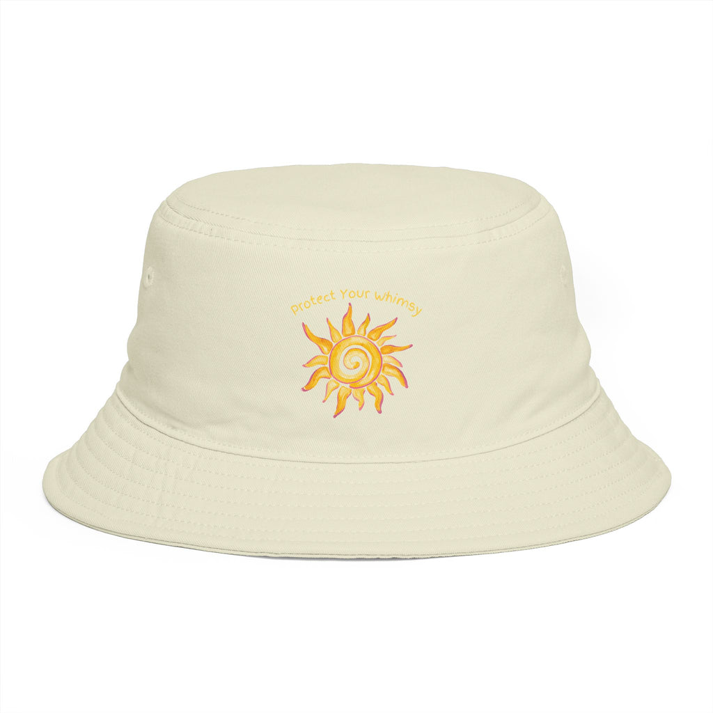 Bucket Hat — "Protect Your Whimsy" Embroidered Sun