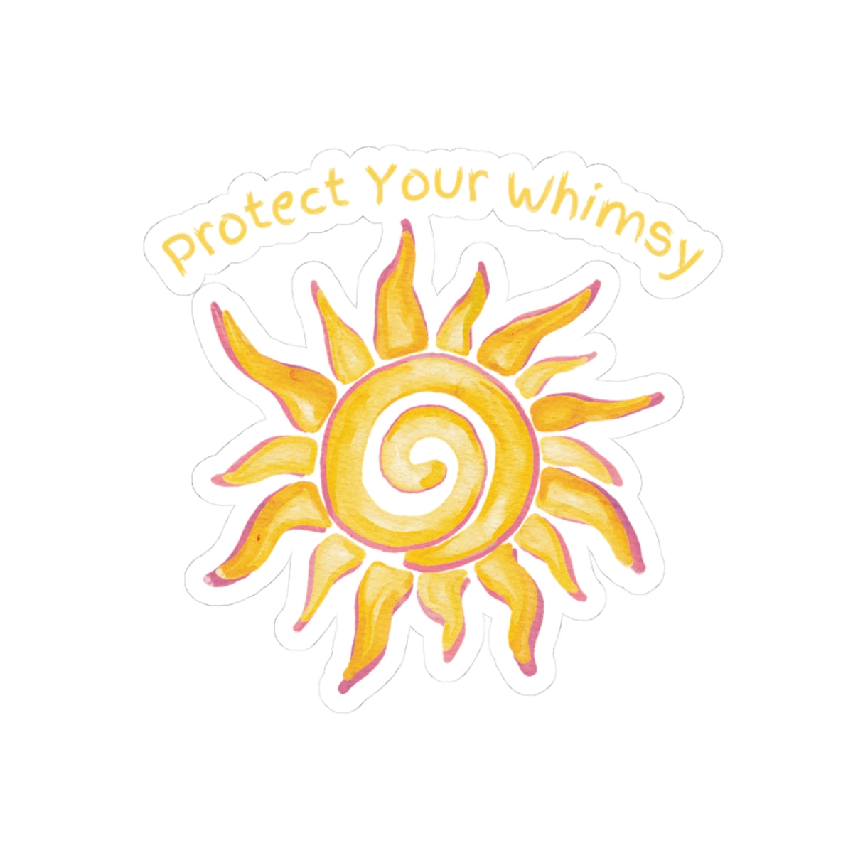 Protect Your Whimsy Sun Sticker — Waterproof