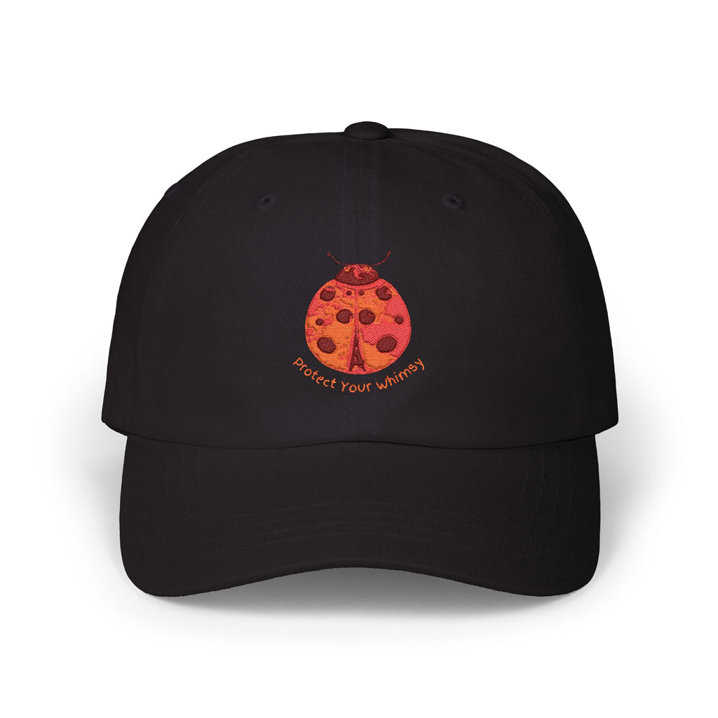 Protect Your Whimsy Embroidered Ladybug Cap