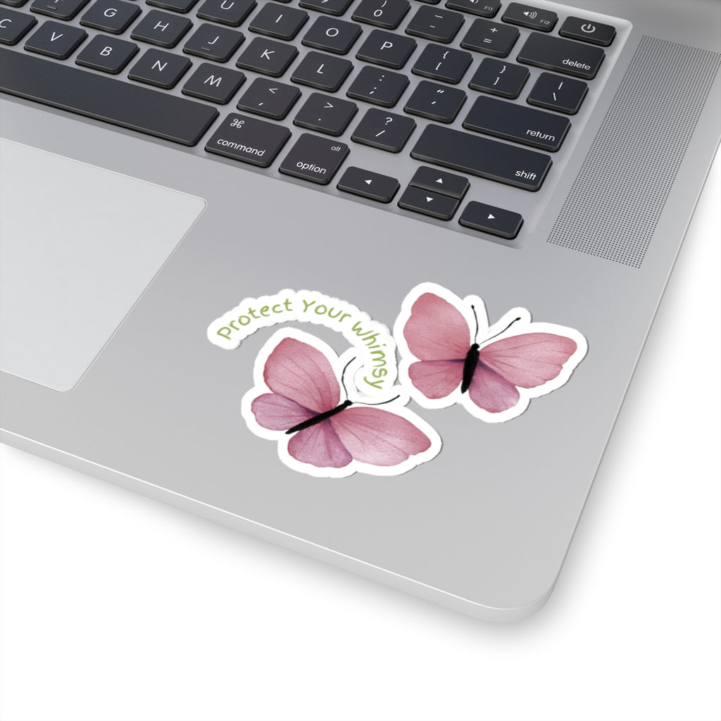 Protect Your Whimsy Butterfly Sticker - Waterproof