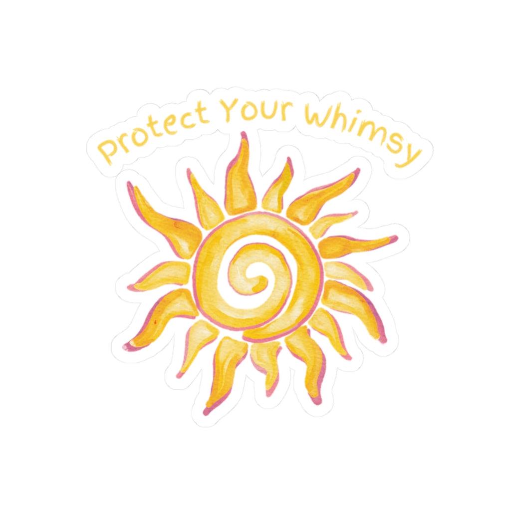 Protect Your Whimsy Sun Sticker — Waterproof